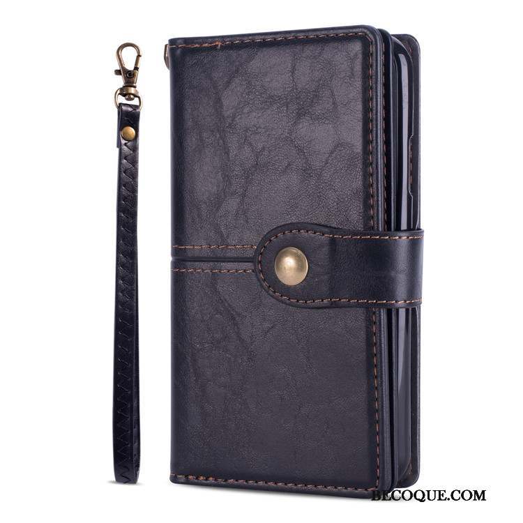 iPhone Xr Coque Housse Étui En Cuir Carte Sac Carte Portefeuille Nouveau