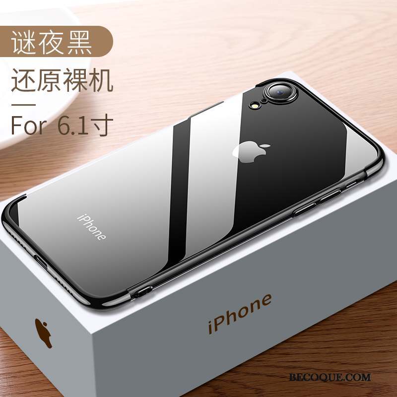 iPhone Xr Coque Nouveau Transparent Silicone Étui Incassable Marque De Tendance