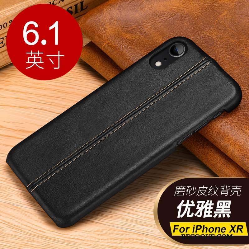 iPhone Xr Coque Sac Incassable Difficile Étui En Cuir Bovins Tendance