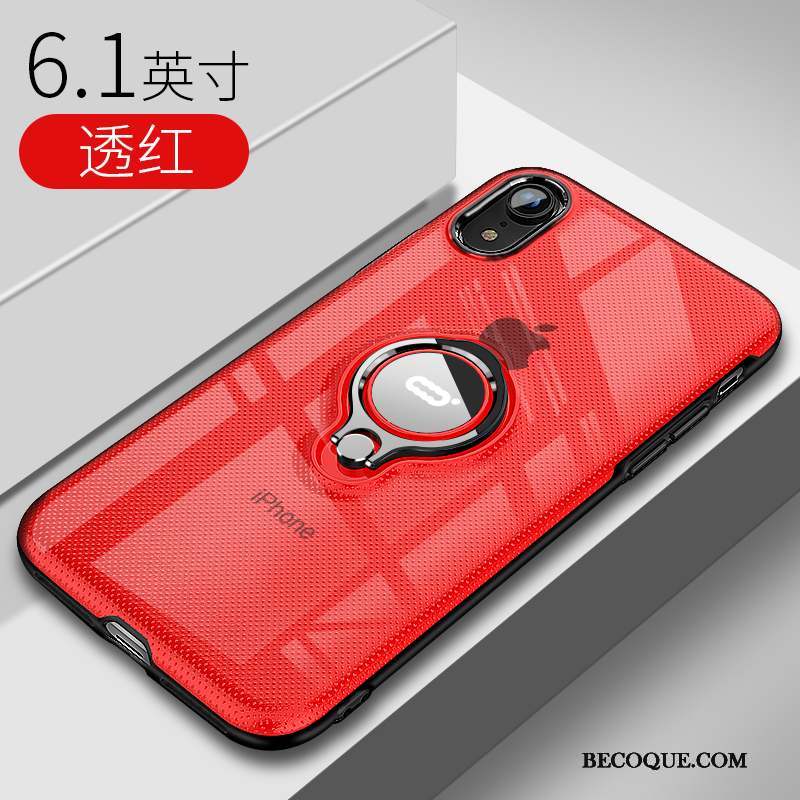 iPhone Xr Créatif Coque Support Net Rouge Protection De Téléphone