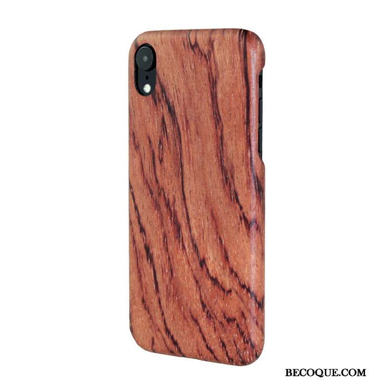 iPhone Xr Fleur En Bois Personnalité Coque De Téléphone Créatif Tendance