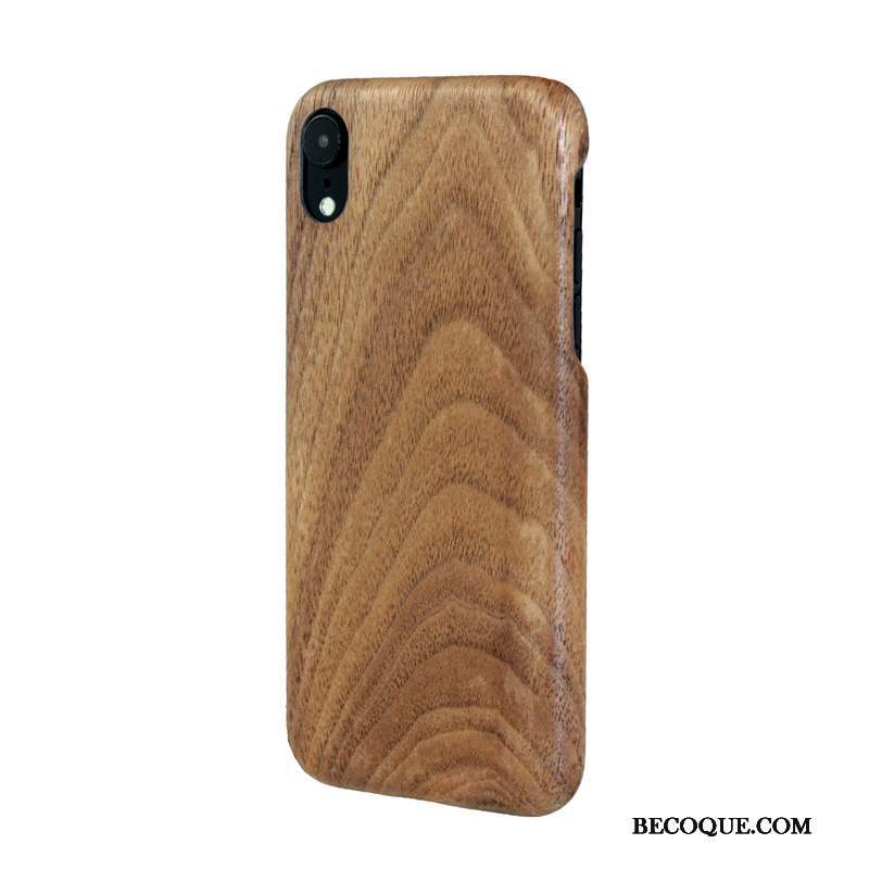 iPhone Xr Fleur En Bois Personnalité Coque De Téléphone Créatif Tendance