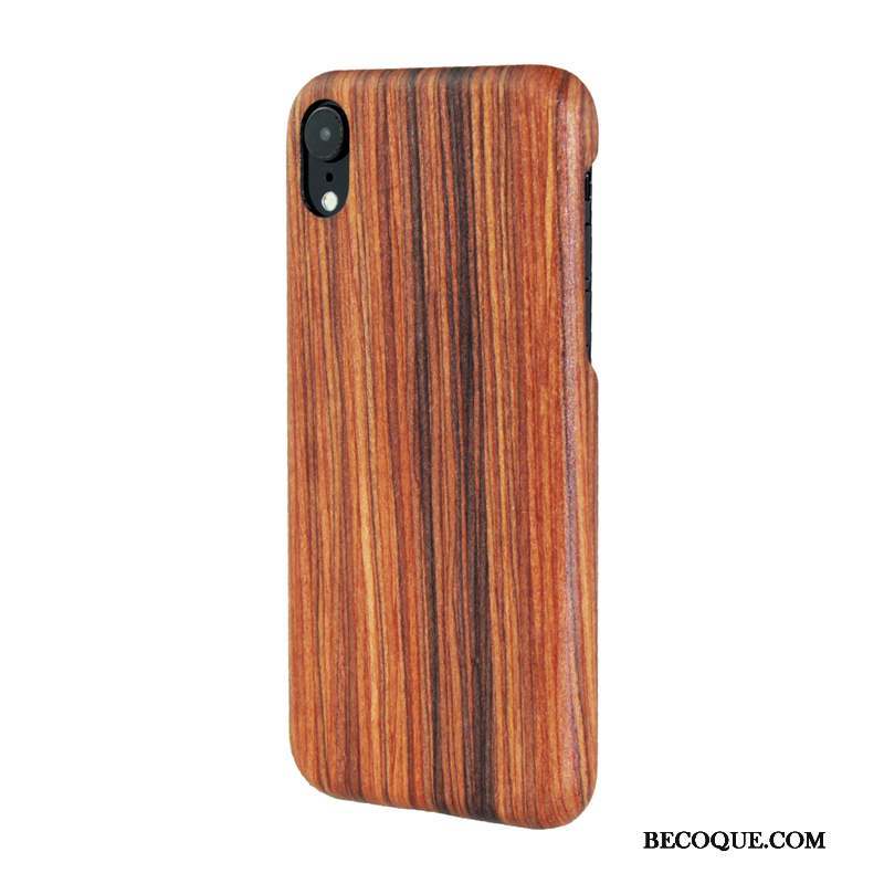 iPhone Xr Fleur En Bois Personnalité Coque De Téléphone Créatif Tendance