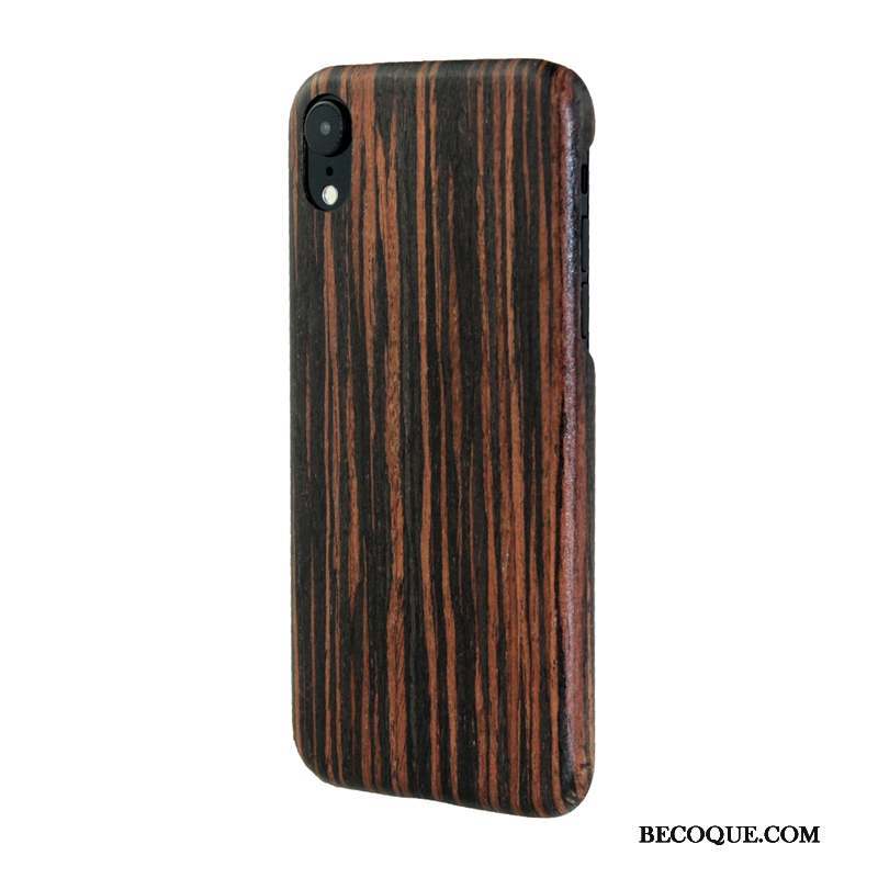 iPhone Xr Fleur En Bois Personnalité Coque De Téléphone Créatif Tendance