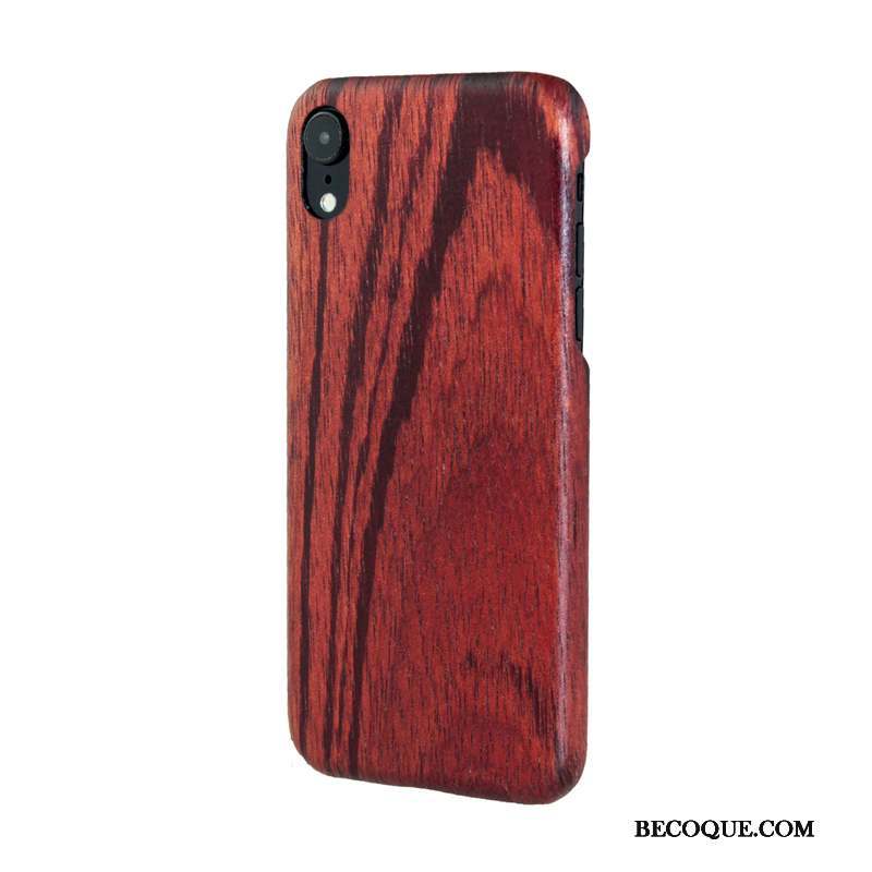 iPhone Xr Fleur En Bois Personnalité Coque De Téléphone Créatif Tendance