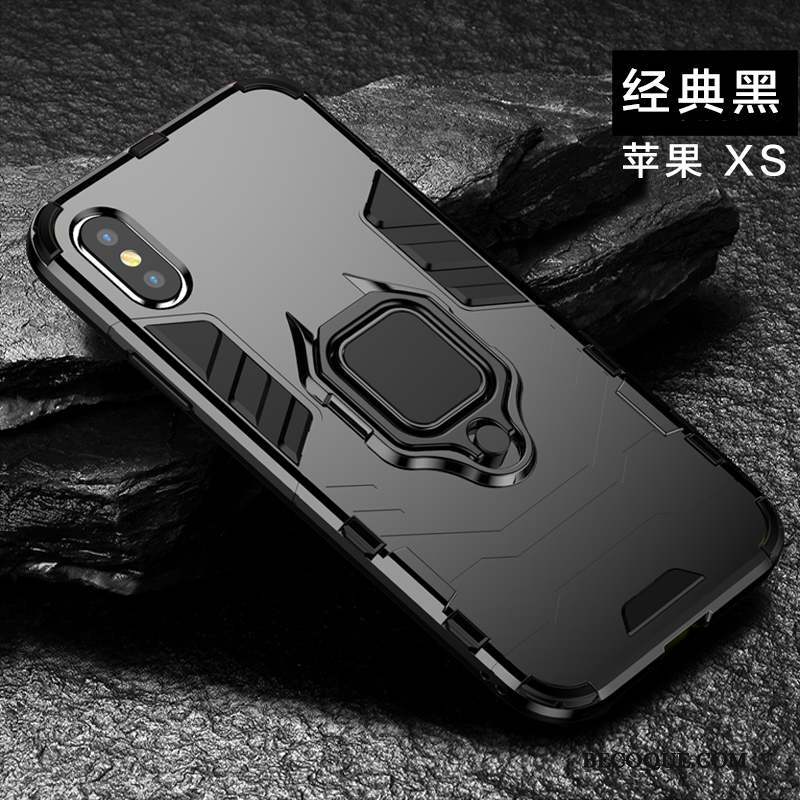 iPhone Xs Coque Incassable Personnalité Créatif Support Étui Tout Compris