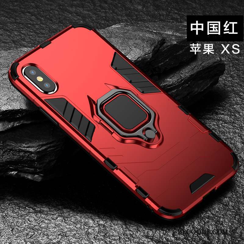 iPhone Xs Coque Incassable Personnalité Créatif Support Étui Tout Compris