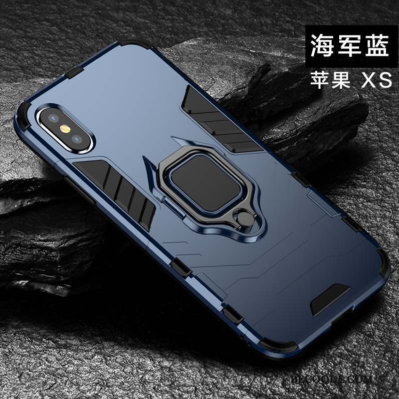 iPhone Xs Coque Incassable Personnalité Créatif Support Étui Tout Compris