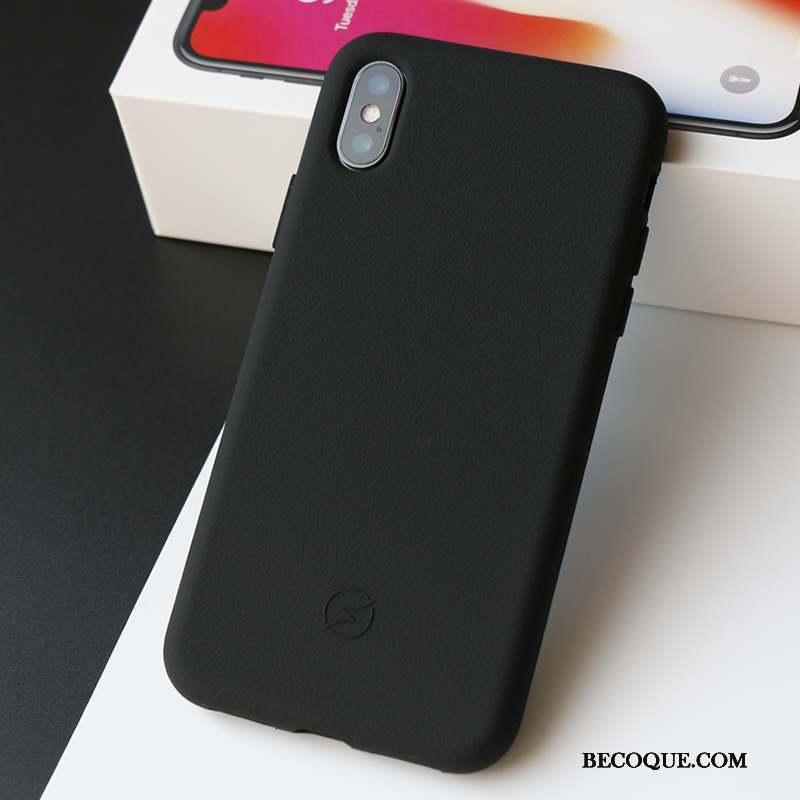 iPhone Xs Coque Tout Compris Tissu Antidérapant Téléphone Portable Silicone Multicolore