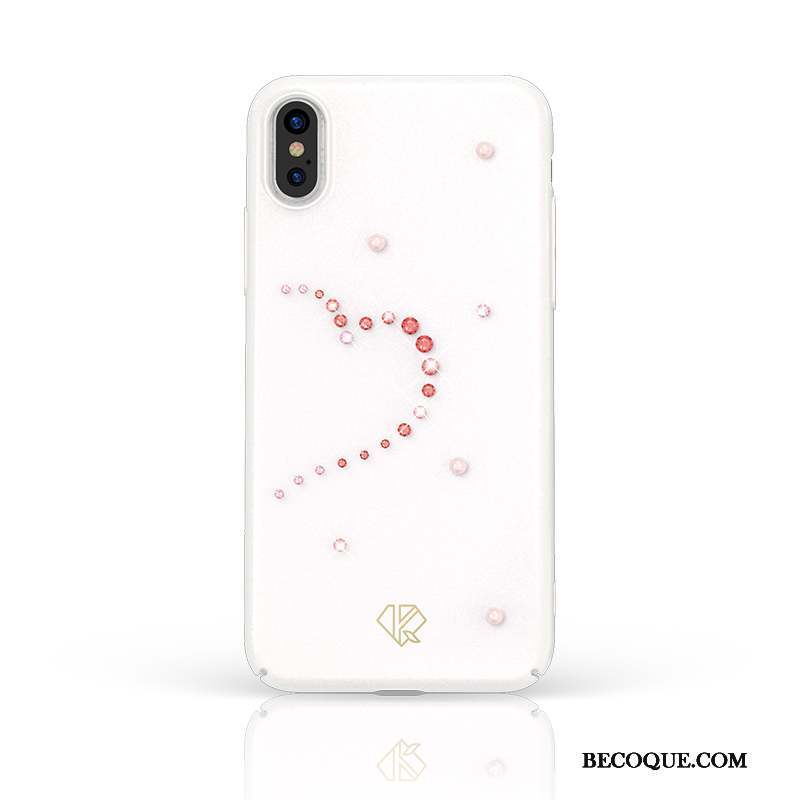 iPhone Xs Coque Étui Perle Personnalité Créatif Tout Compris Marque De Tendance