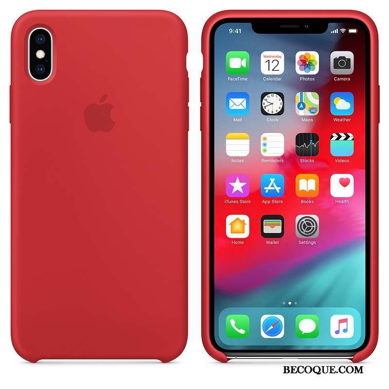 iPhone Xs Incassable Protection Étui Coque De Téléphone Vert Net Rouge