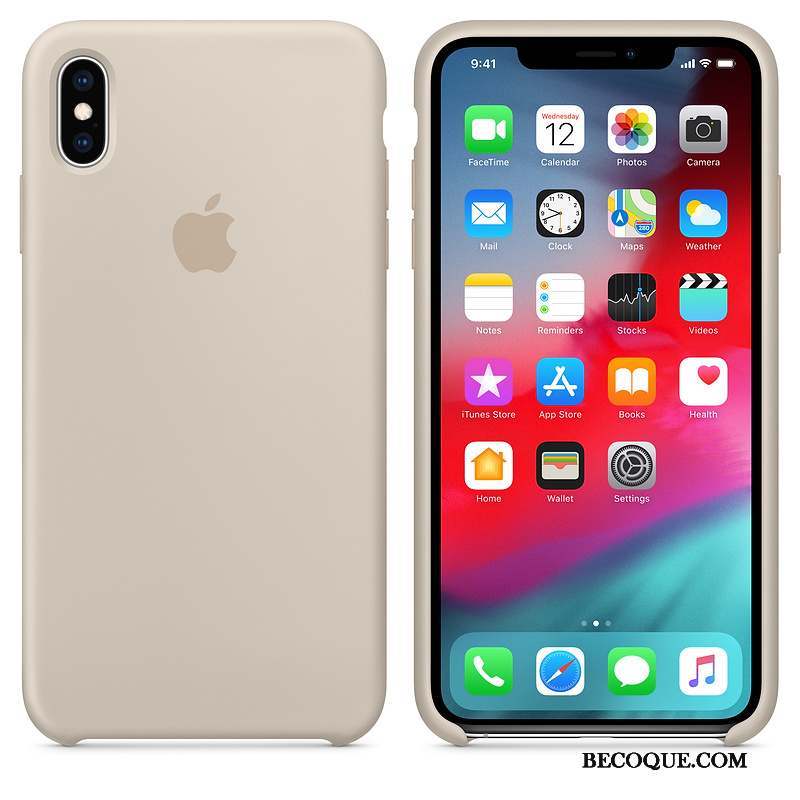 iPhone Xs Incassable Protection Étui Coque De Téléphone Vert Net Rouge