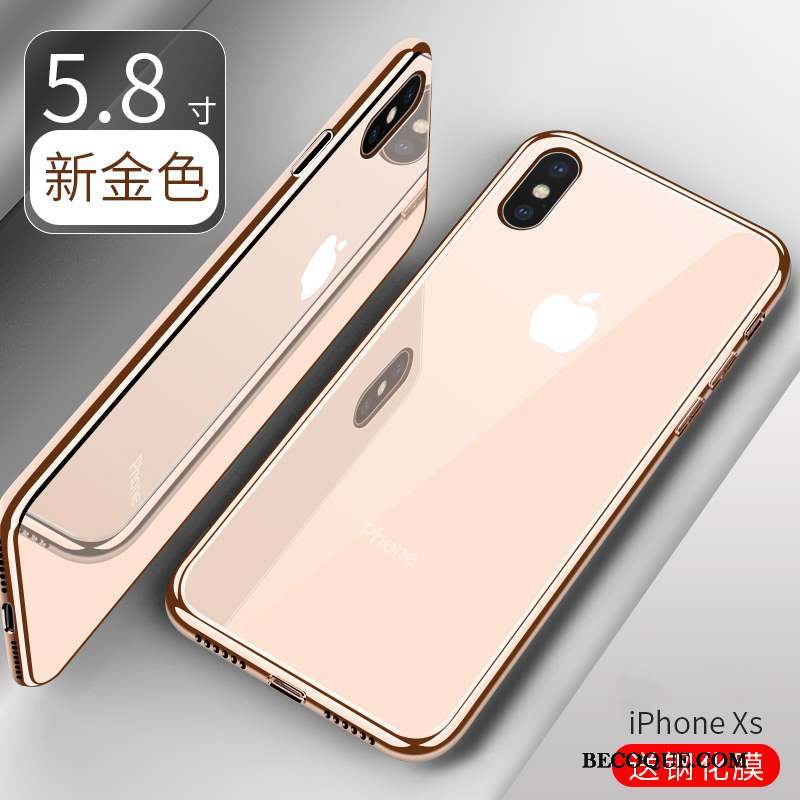 iPhone Xs Incassable Étui Or Coque Luxe Nouveau