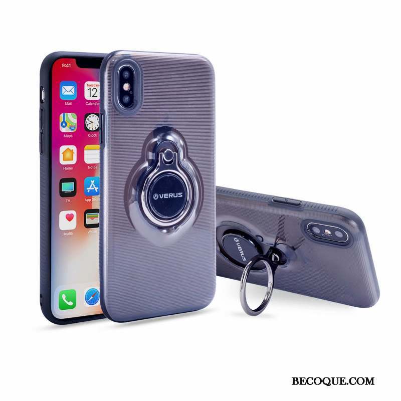 iPhone Xs Max Coque De Téléphone Incassable Support Silicone Étui Tout Compris