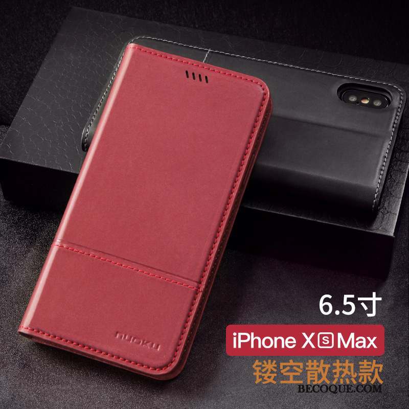 iPhone Xs Max Coque Housse Business Simple Étui Protection Nouveau