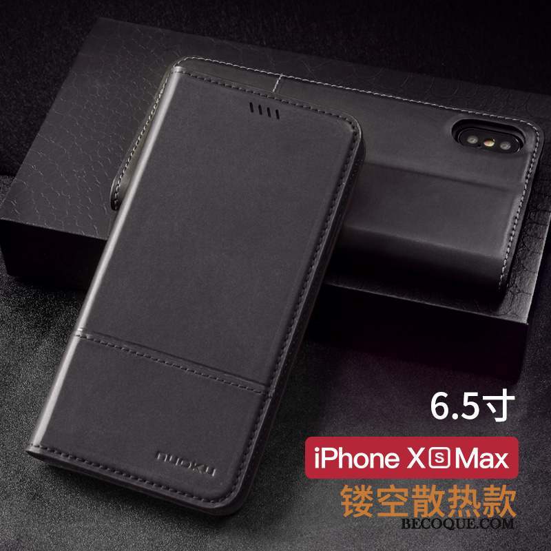 iPhone Xs Max Coque Housse Business Simple Étui Protection Nouveau