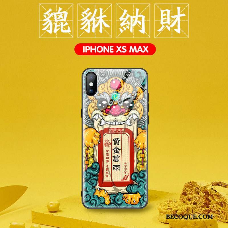 iPhone Xs Max Coque Incassable Créatif Net Rouge Protection Personnalité Marque De Tendance