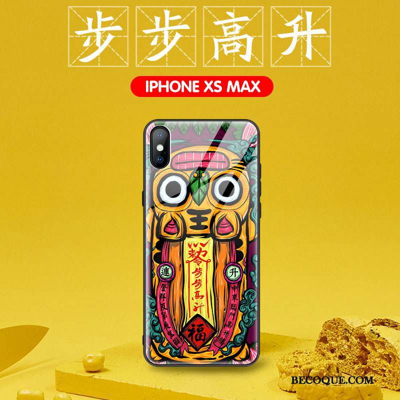 iPhone Xs Max Coque Incassable Créatif Net Rouge Protection Personnalité Marque De Tendance