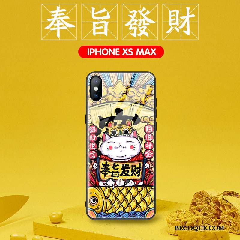 iPhone Xs Max Coque Incassable Créatif Net Rouge Protection Personnalité Marque De Tendance