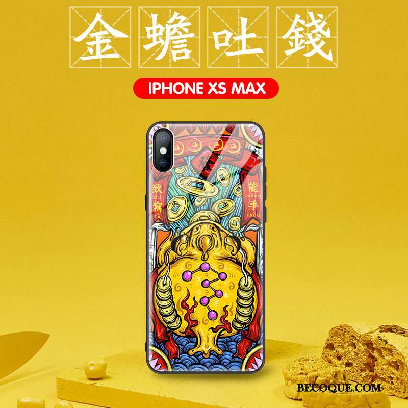 iPhone Xs Max Coque Incassable Créatif Net Rouge Protection Personnalité Marque De Tendance