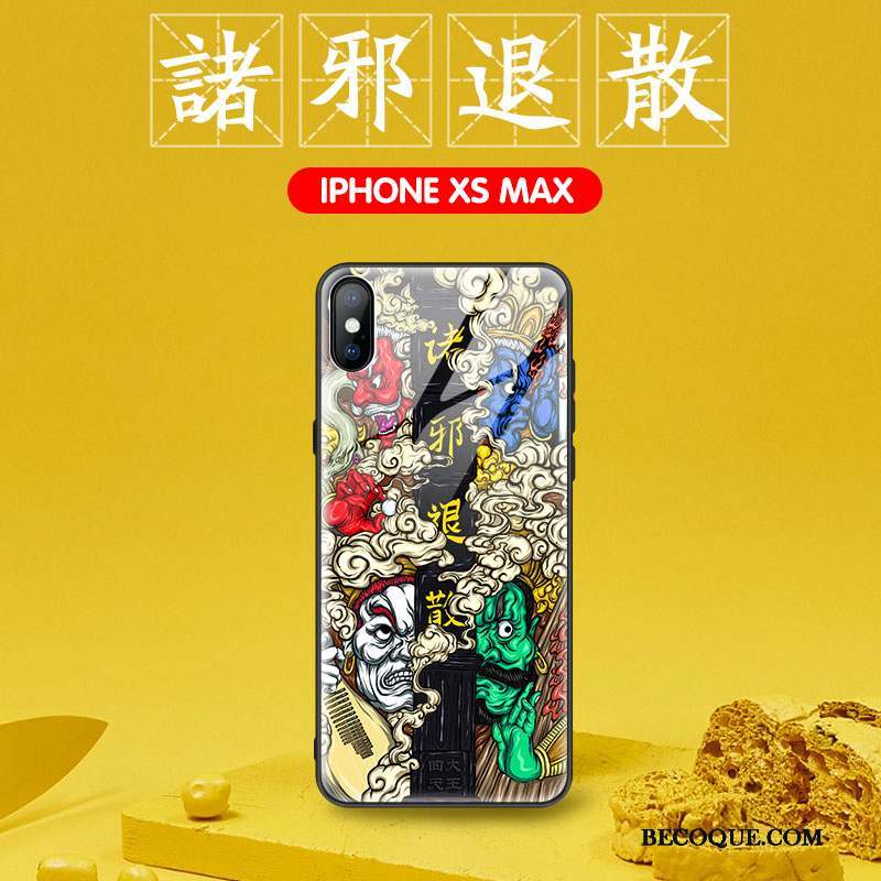 iPhone Xs Max Coque Incassable Créatif Net Rouge Protection Personnalité Marque De Tendance