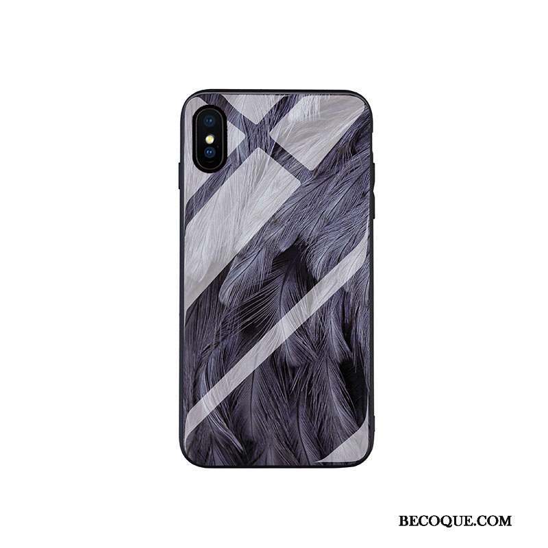 iPhone Xs Max Coque Noir Ultra Personnalité Clair Vent Europe