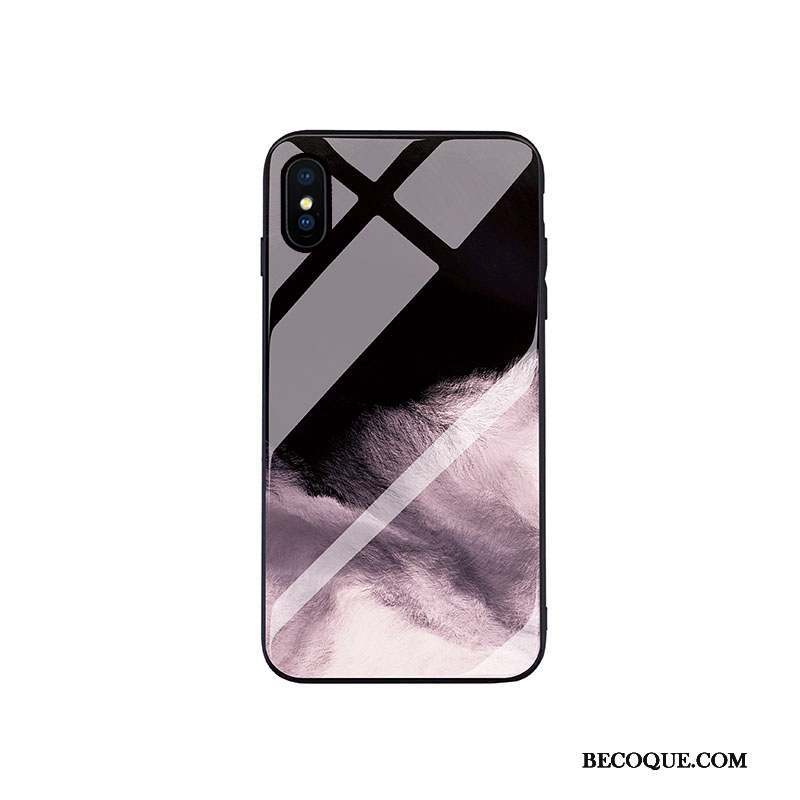 iPhone Xs Max Coque Noir Ultra Personnalité Clair Vent Europe