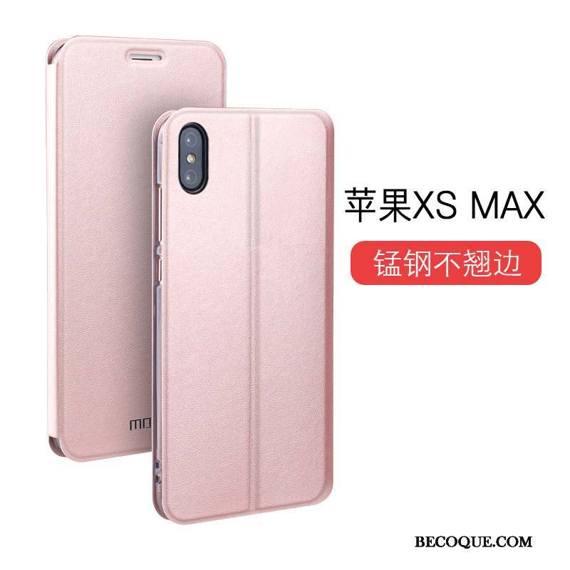 iPhone Xs Max Coque Nouveau Étui En Cuir Protection Personnalité Tout Compris Silicone