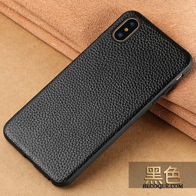 iPhone Xs Max Coque Tout Compris Luxe Nouveau Étui Qualité Étui En Cuir