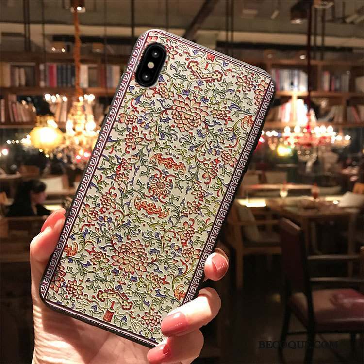 iPhone Xs Max Incassable Coque Bleu De Téléphone Délavé En Daim Personnalisé