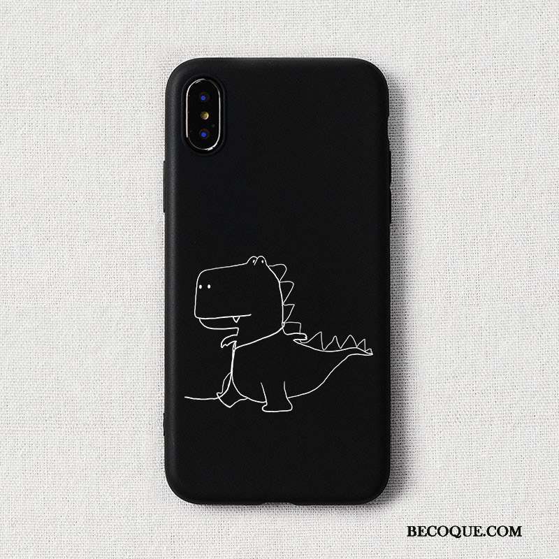 iPhone Xs Max Petit Coque De Téléphone Blanc Amoureux Dragon