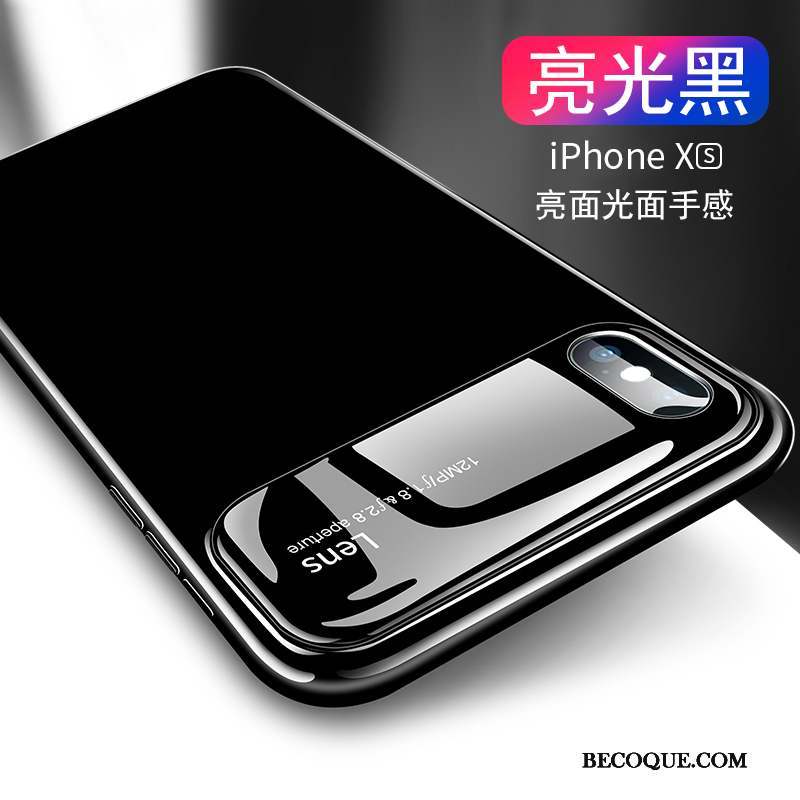 iPhone Xs Miroir Verre Coque De Téléphone Bleu Marque De Tendance Nouveau