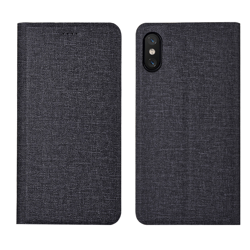 iPhone Xs Protection Silicone Coque De Téléphone Tendance Bleu Luxe