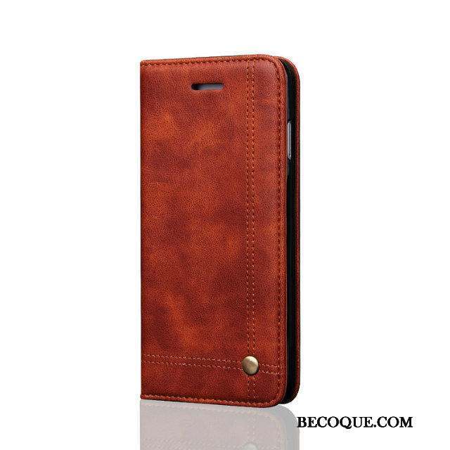 iPhone Xs Rouge Coque De Téléphone Étui En Cuir