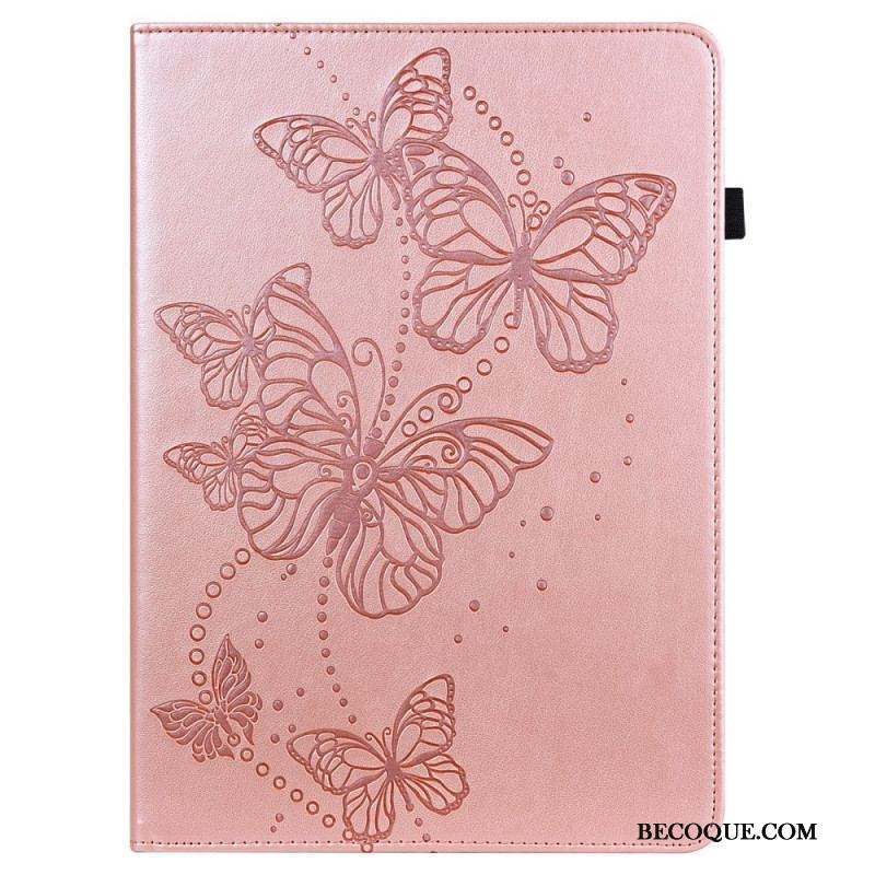 Étui Samsung Galaxy Tab A8 (2021) Papillons Stylisés