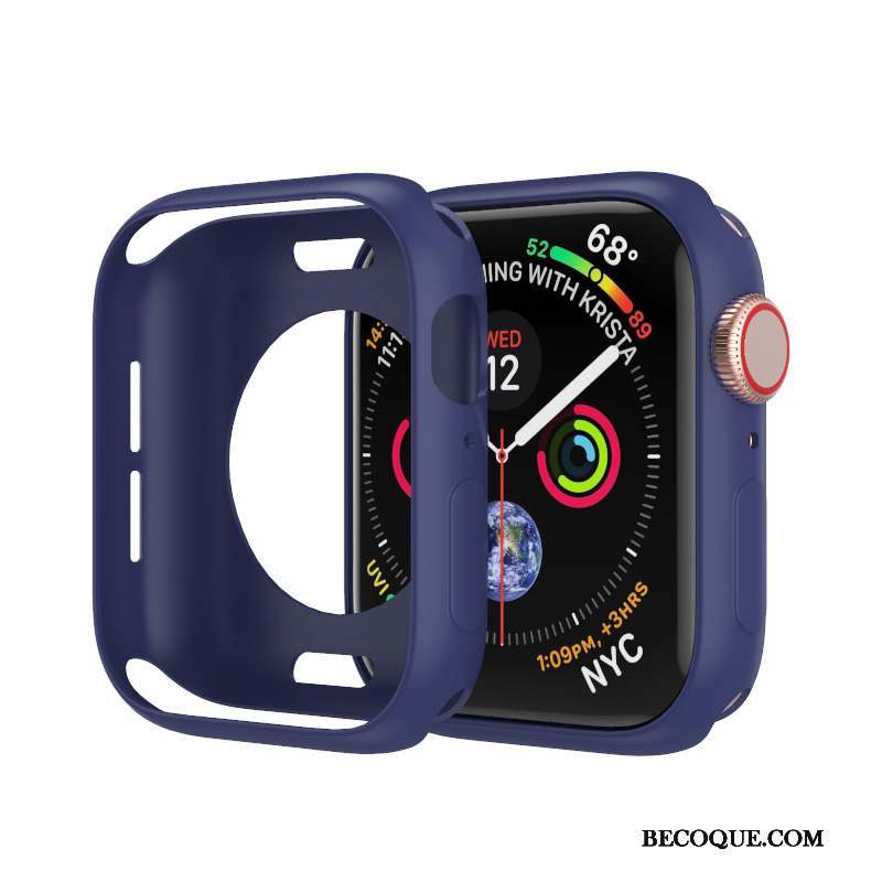 Apple Watch Series 2 Coque Bleu Étui Silicone Incassable Tout Compris Tendance