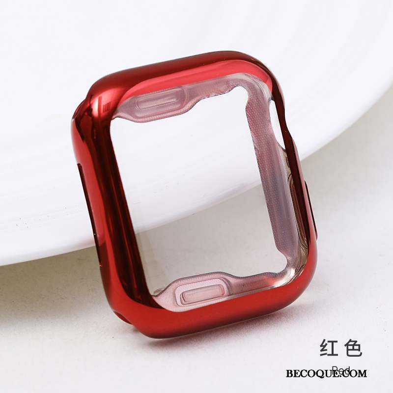 Apple Watch Series 4 Placage Rouge Mince Coque Étui Protection