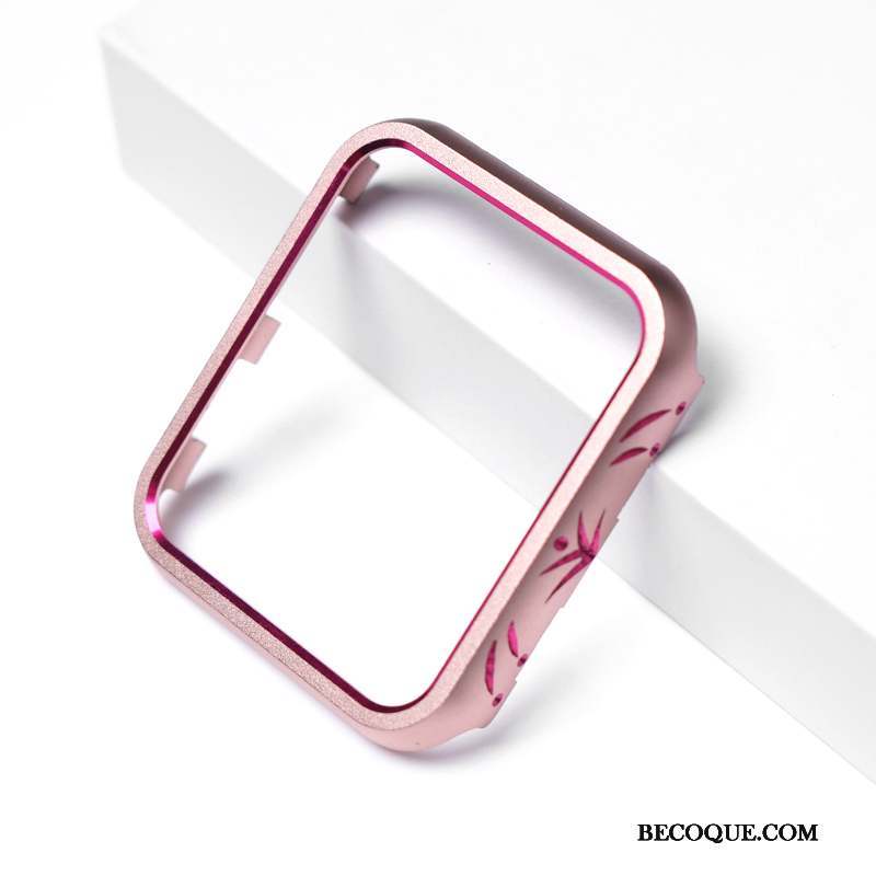 Apple Watch Series 4 Rose Coque Protection Incassable Métal Incruster Strass