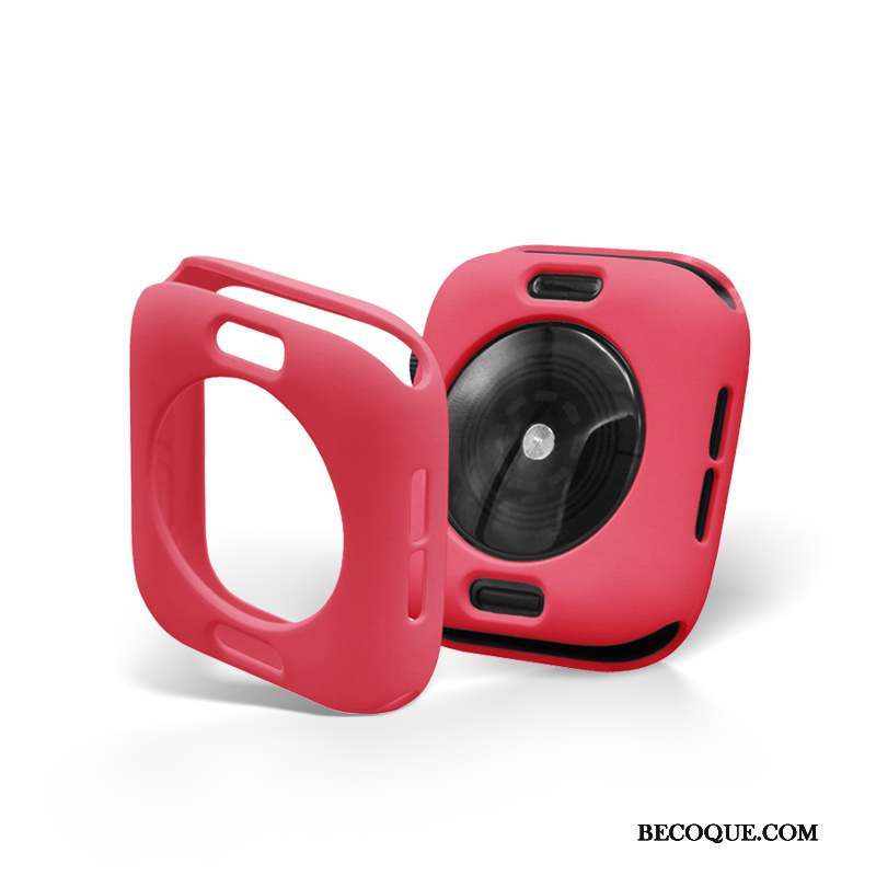 Apple Watch Series 5 Étui Tout Compris Membrane Rouge Authentique Coque En Silicone