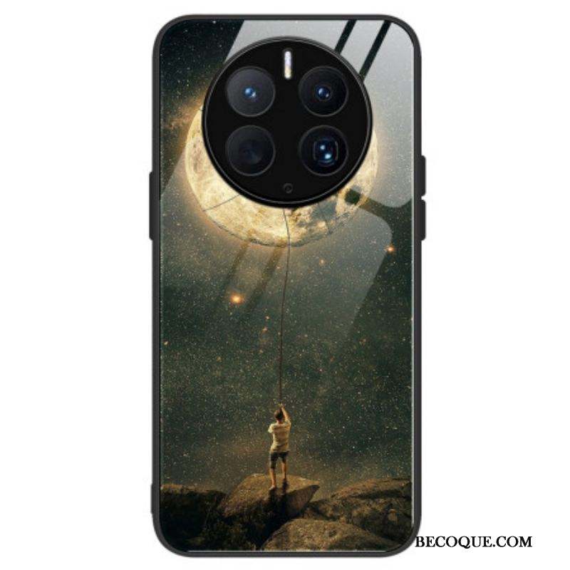 Coque Huawei Mate 50 Pro Verre Trempé l'Homme à la Lune