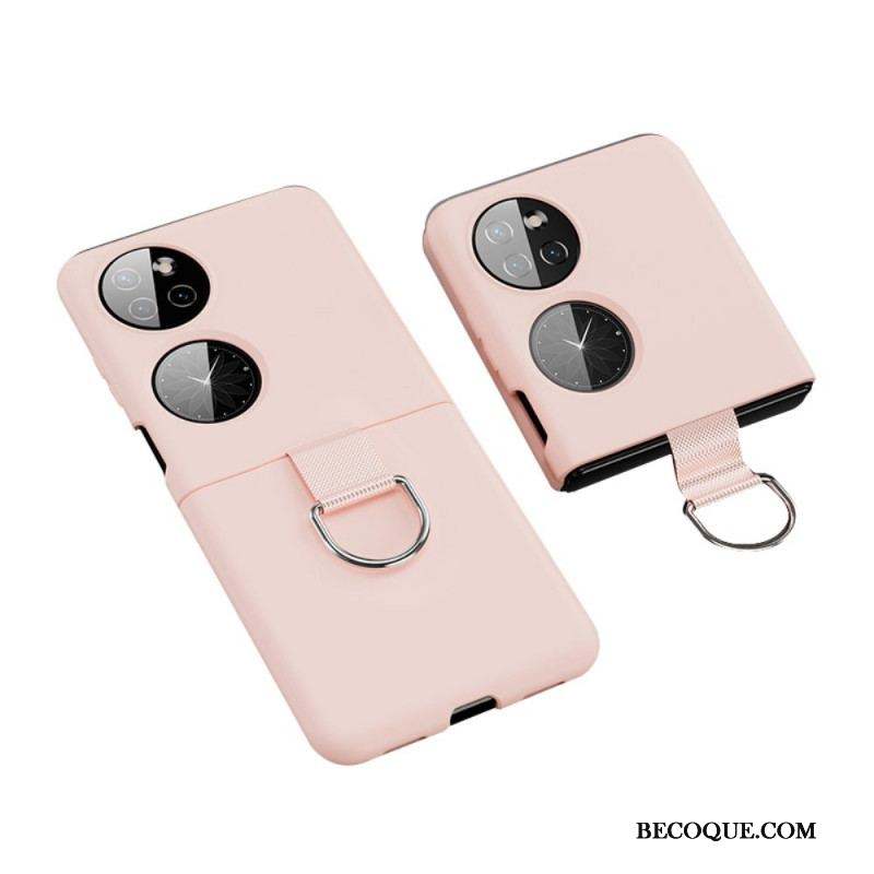 Coque Huawei P50 Pocket Anneau en Métal