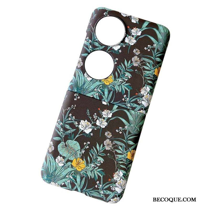 Coque Huawei P50 Pocket Fleurs