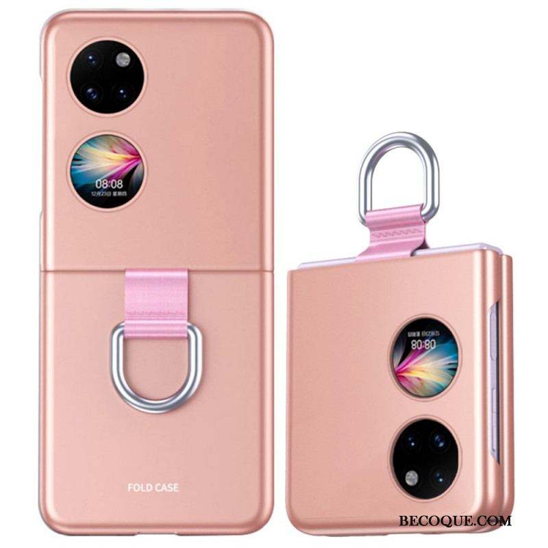 Coque Huawei P50 Pocket Skin-Touch avec Anneau