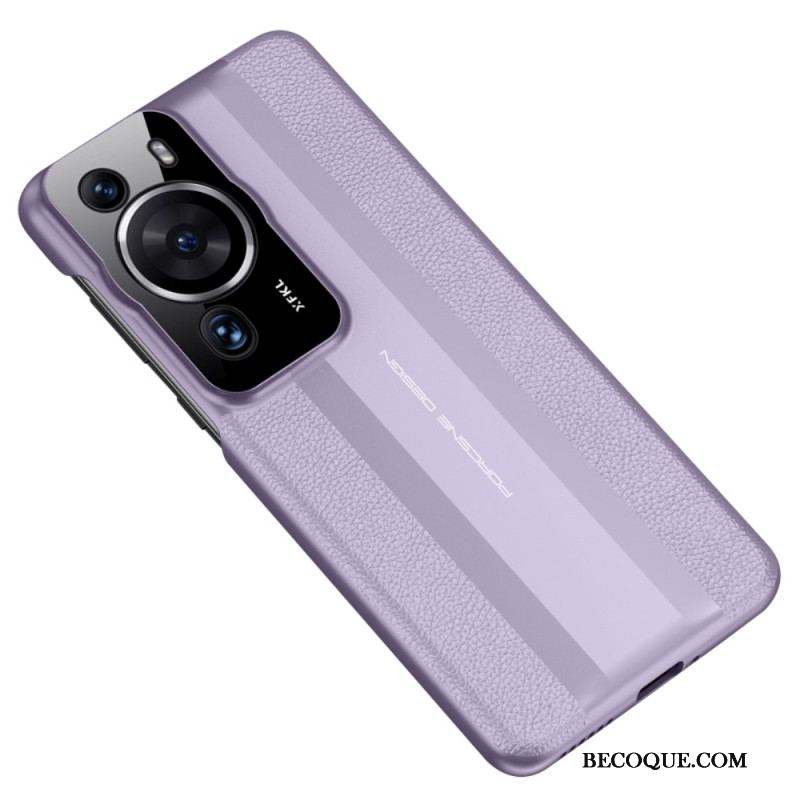 Coque Huawei P60 Pro Cuir Véritable