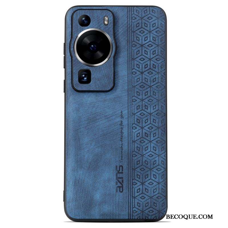 Coque Huawei P60 Pro Effet Cuir AZNS