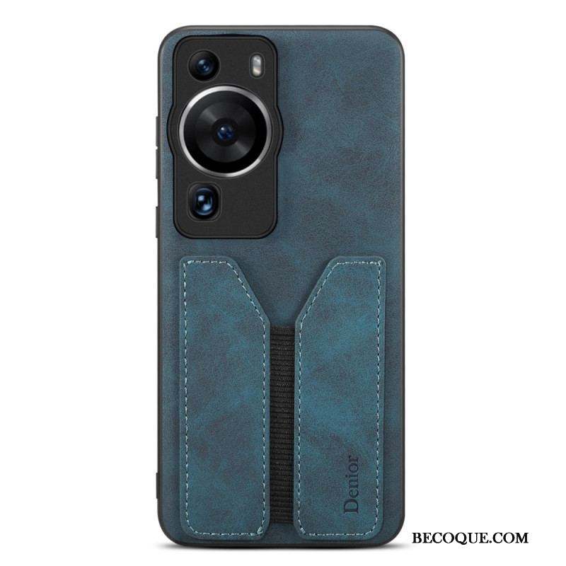 Coque Huawei P60 Pro Porte Cartes Élastique Denior