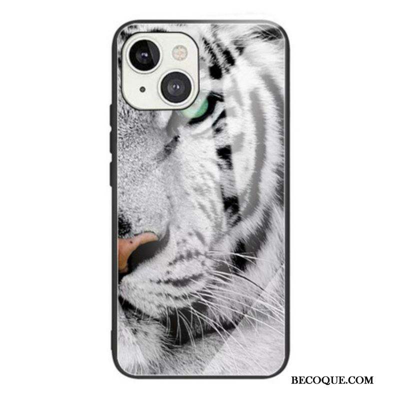 Coque IPhone 13 MIni Verre Trempé Tigre