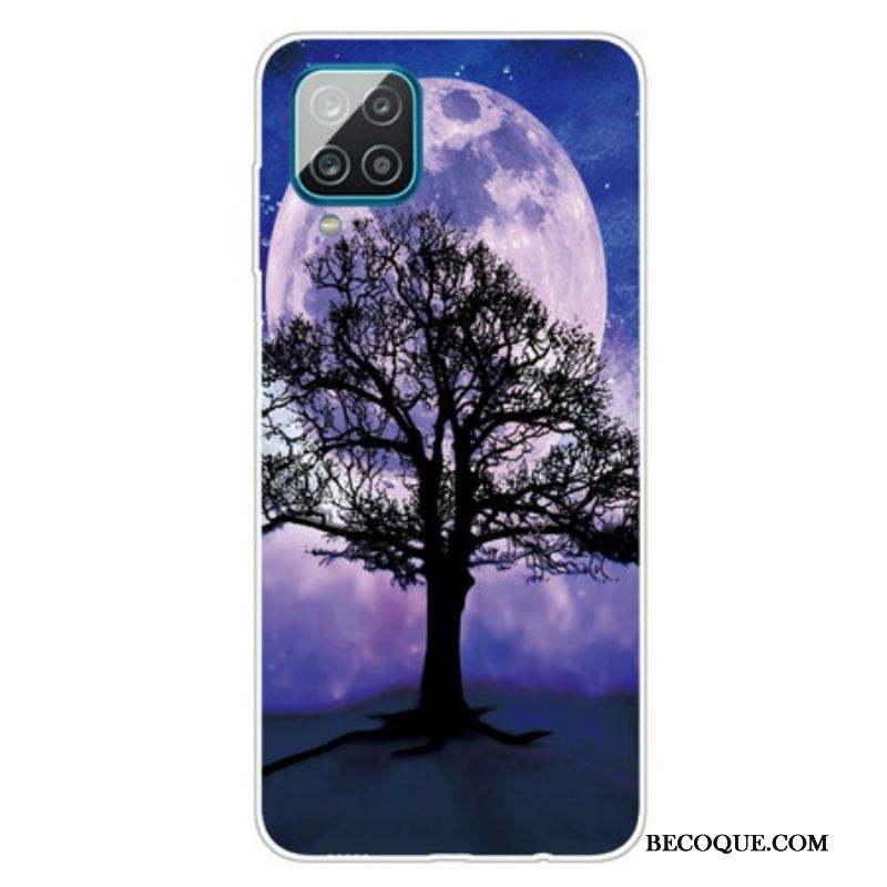 Coque Samsung Galaxy A12 / M12 Arbre et Lune