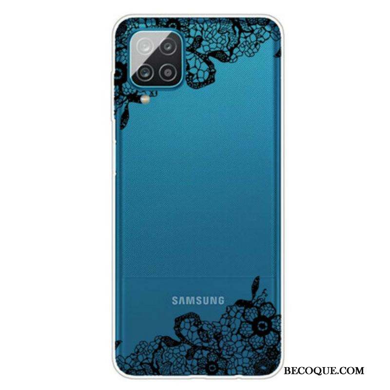 Coque Samsung Galaxy A12 / M12 Dentelle Fine