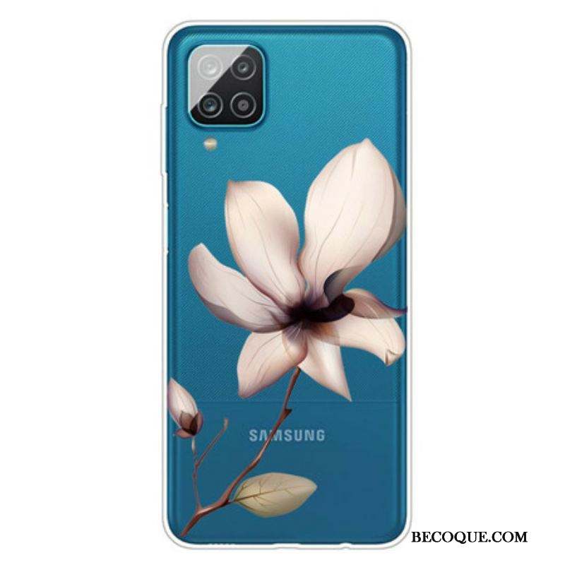 Coque Samsung Galaxy A12 / M12 Florale Premium